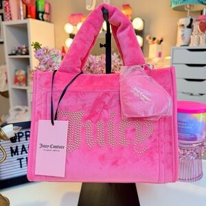 NWT Juicy Couture Pink Lemonade Big Spender Mini Tote 🩷